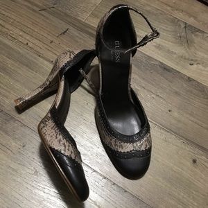 GUESS by Marciano Faux Snake Skin Heel